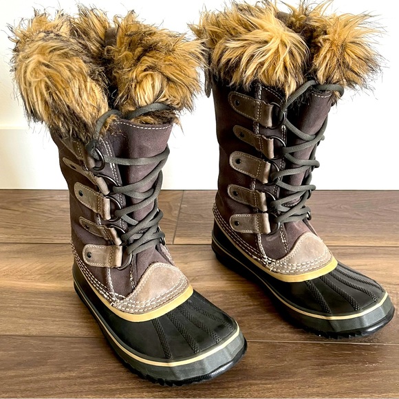 Sorel Joan Of Arctic Women’s Snow Boots Size 5, Waterproof Leather Boots - Picture 1 of 10
